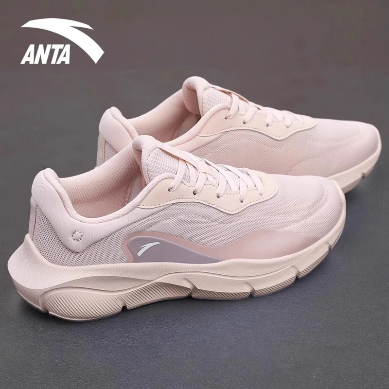 安踏有氧女鞋运动鞋软底舒适网面回弹秋季减震综训鞋轻便跑步鞋女