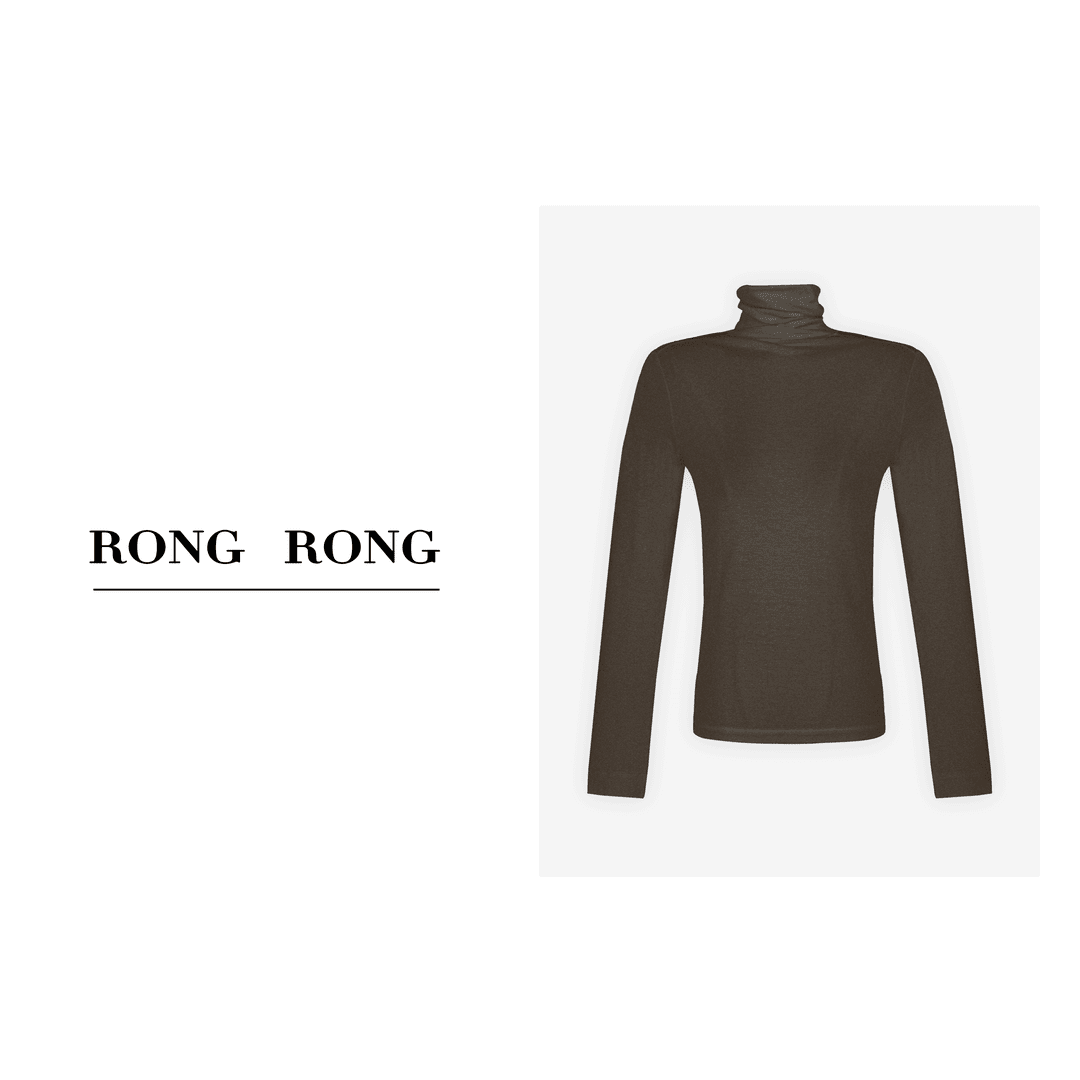 L【纯色倾慕】RONGRONG溶溶 绵羊毛高领打底衫LW-82270-9.29 S001