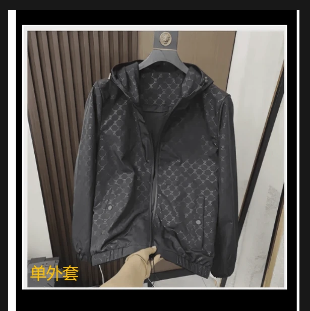 【大咖装】2025 春季新款男款时尚ZZ保暖修身轻薄休闲男装夹克外套