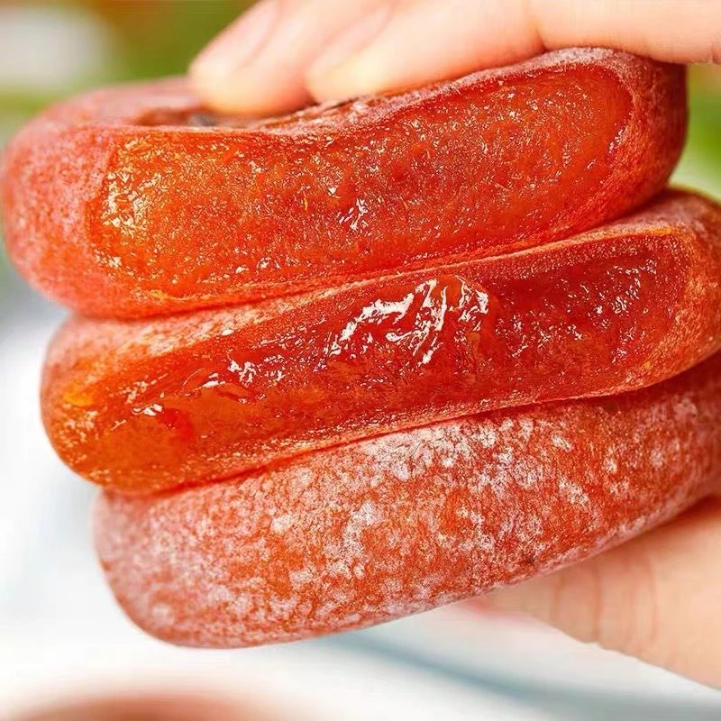 优选广西特产圆柿饼独立小包装香甜软糯流心新鲜柿子饼整箱批发