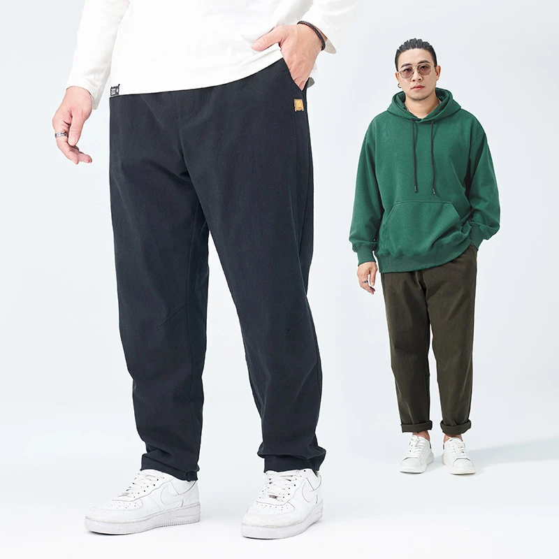 【捡漏】半墨大码男裤直筒裤男宽松休闲裤加大码裤子男大码胖子1787
