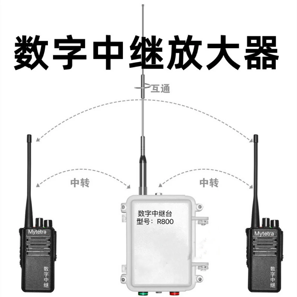 数字中继台对讲机信号放大器R800，地下室隧道矿井专用手持音质
