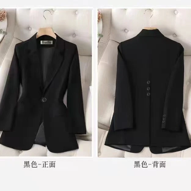 春秋新款韩版休闲宽松小西装外套女气质时尚小个子西服洋气9006