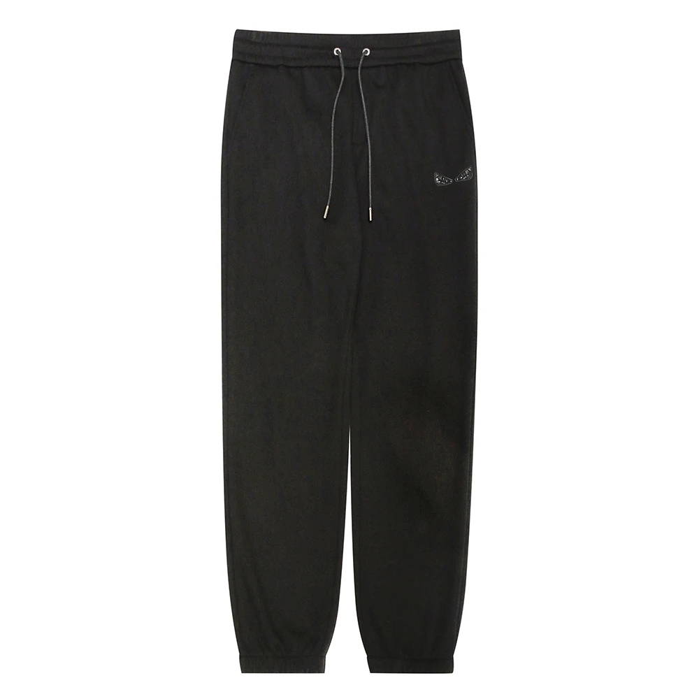 FENDILOR小怪兽加绒卫裤抽身收脚百搭时尚简约经典 F414G813821K