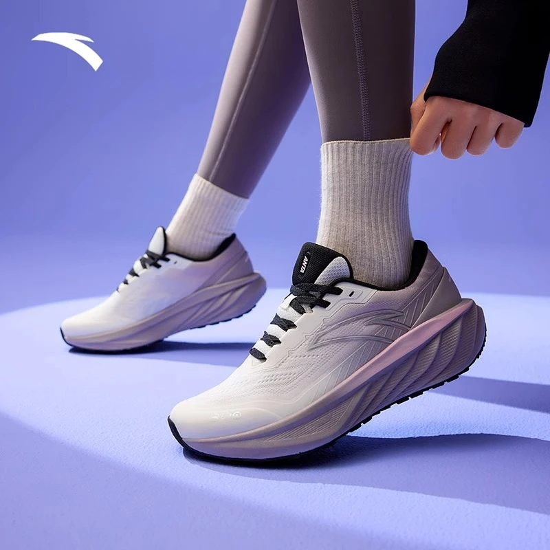 安踏女鞋跑步鞋子女款秋冬季女士运动鞋百搭旅游鞋网面透气休闲鞋