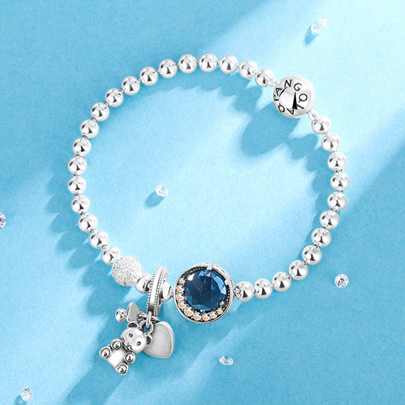 925银手链 潘家风格手链女生手工时尚小众简约闺蜜素款手镯气质女