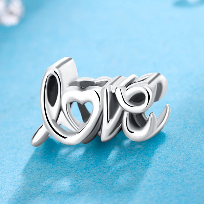 925银银制品 潘家风格纯银散珠手链配件气质时尚小众简约个性LOVE