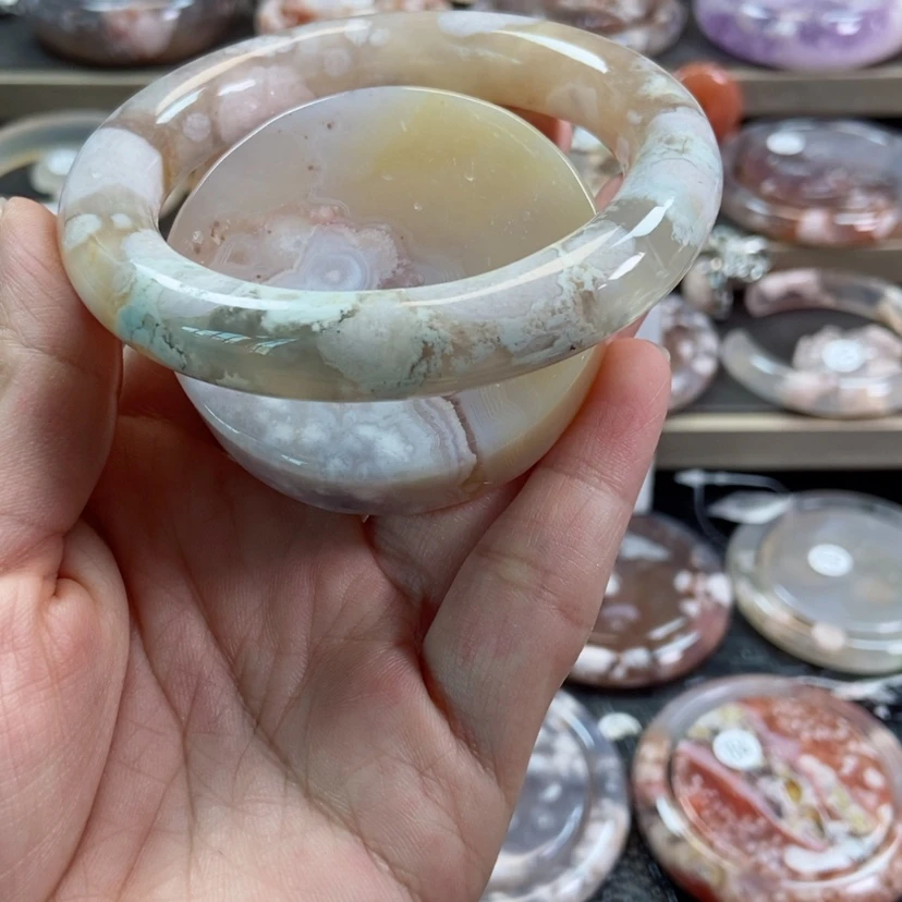 【闪购商品】玛瑙/玉髓手镯未镶嵌12 60