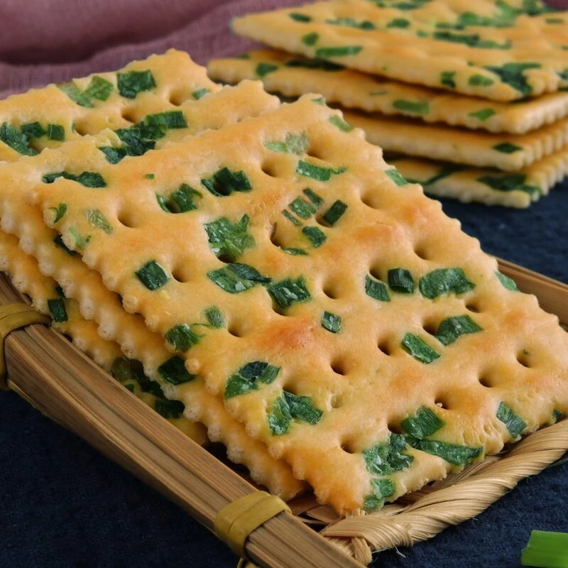 无蔗糖香葱苏打饼干葱花咸味早餐办公室零食点心代餐整箱批发