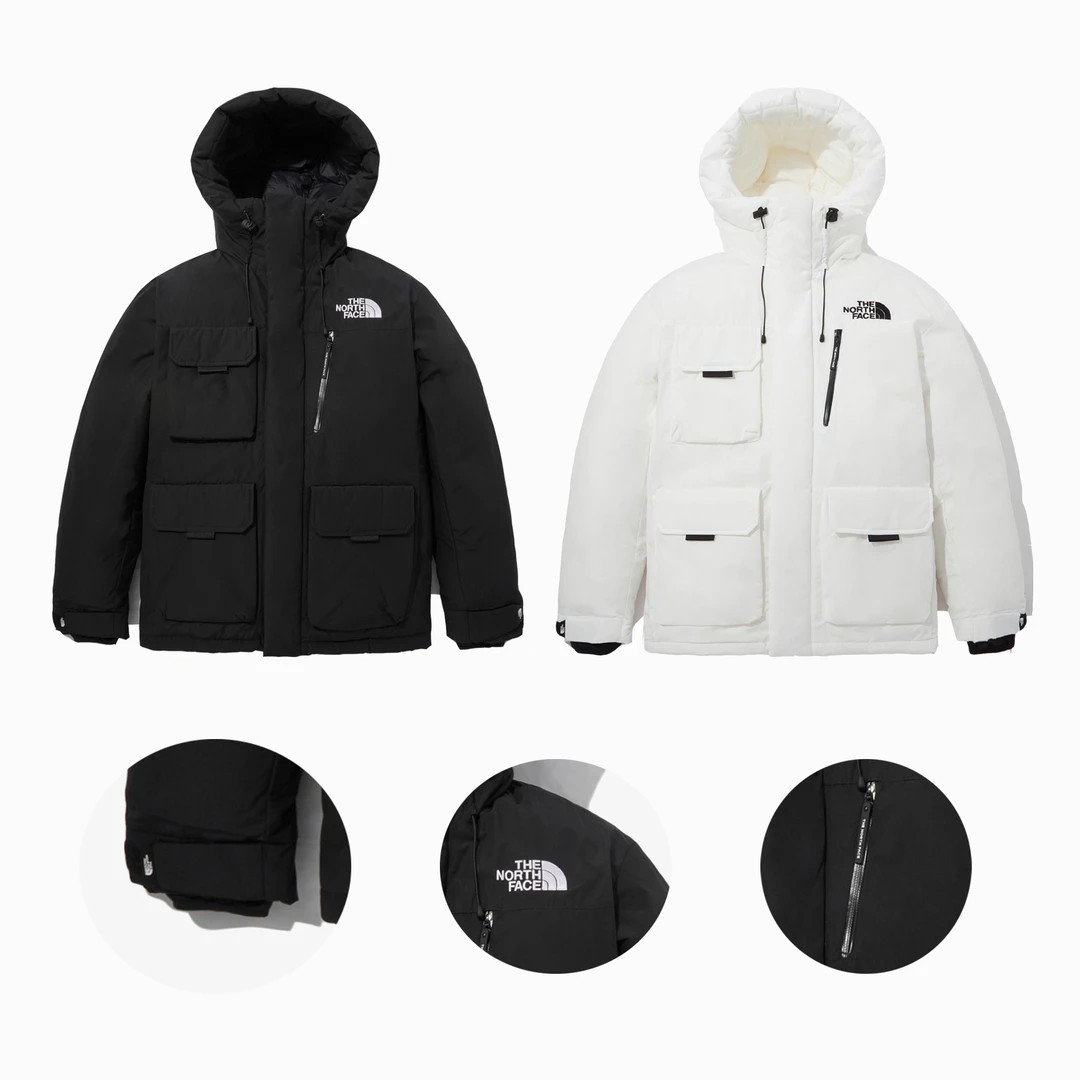 THE NORTH FACE/北面北面工装大口袋防风保暖鹅绒中长羽绒服男女