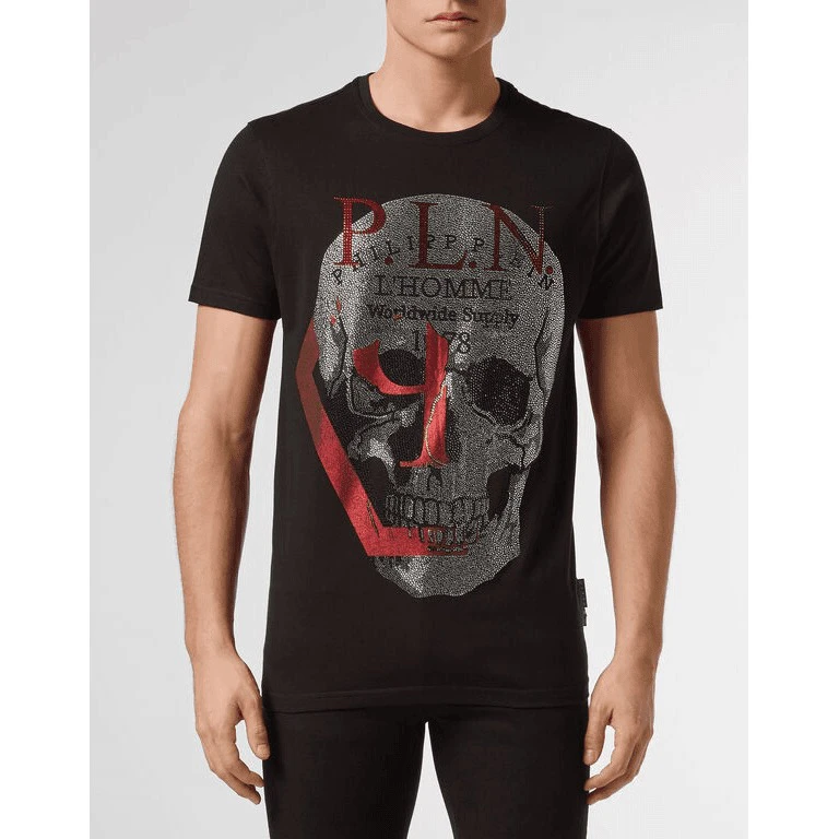 未使用 Philipp Plein pp/男士经典骷髅头短袖/P8640