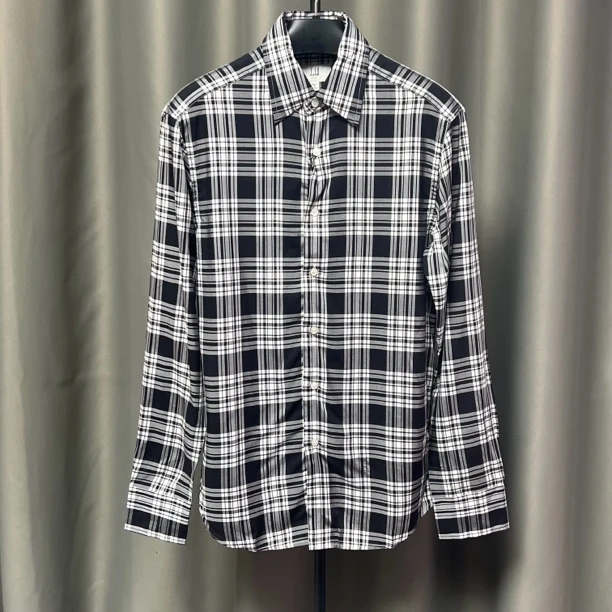 未使用 Dunhill/登喜路 男士休闲衬衫/D3500