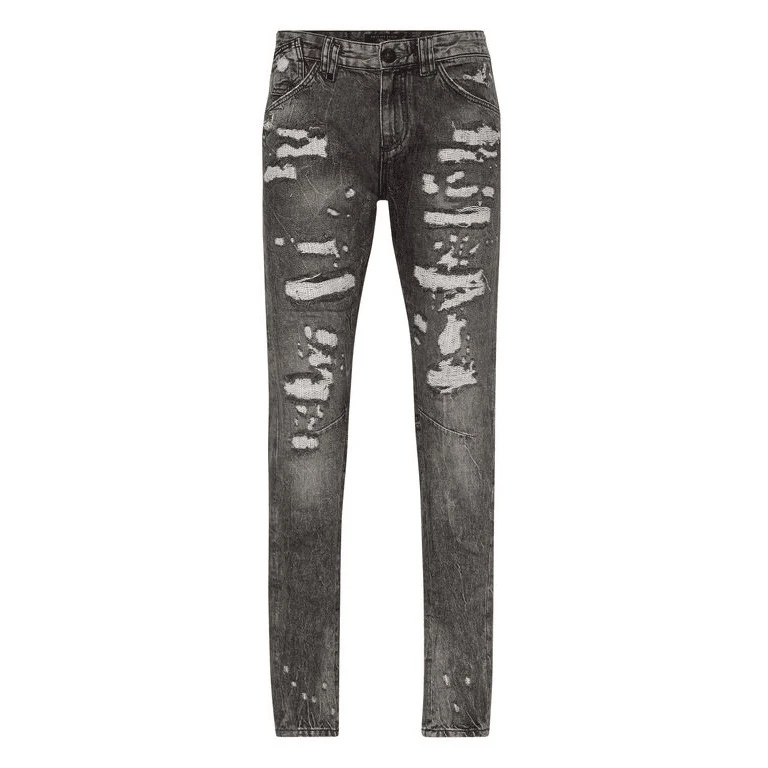 未使用 Philipp Plein pp/男士时尚牛仔裤/P11990无