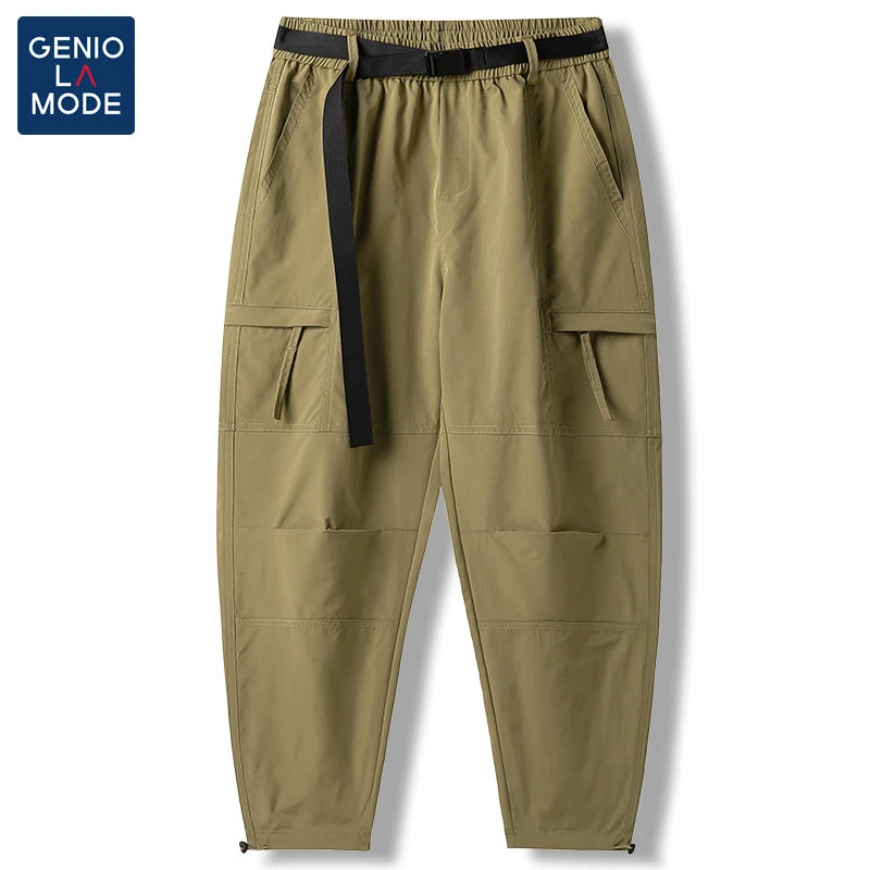 GENIO LAMODE休闲裤男春季时尚宽松多口袋运动工装长裤男