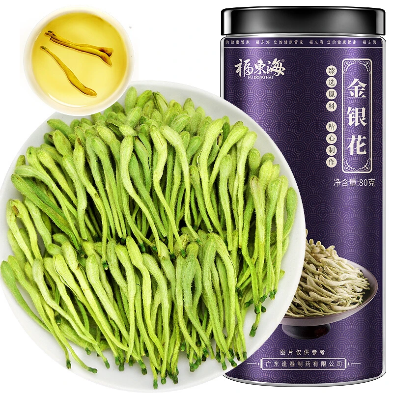 福东海 金银花80克/瓶 新鲜手工瓶装
