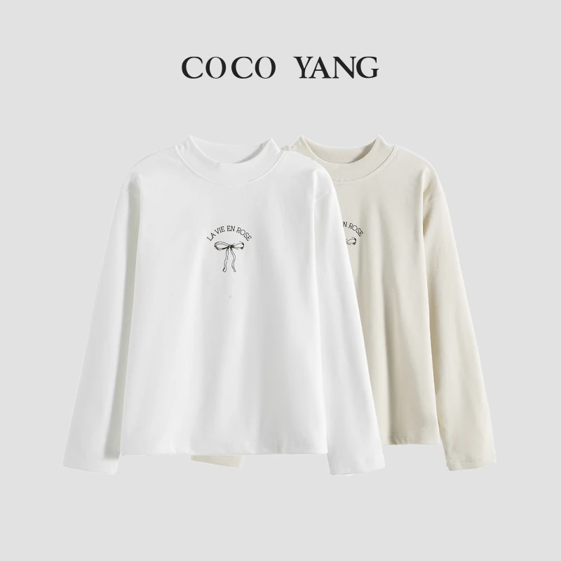 春秋高品质女童长袖打底衫秋款柔软舒适百搭中大童T恤-YHA073