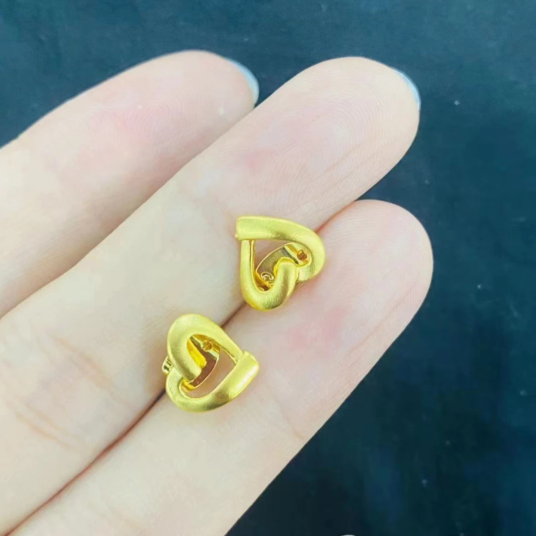 铜合金耳饰 爱心耳钉女款时尚