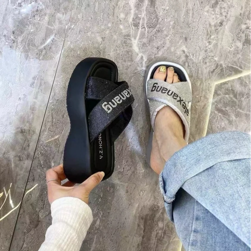 1.在野专属链接百搭厚底外穿厚底拖鞋凉鞋【默认微瑕介意勿拍】