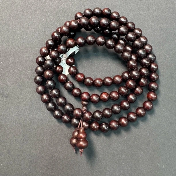 411-4小叶紫檀卡8男款5圈手串