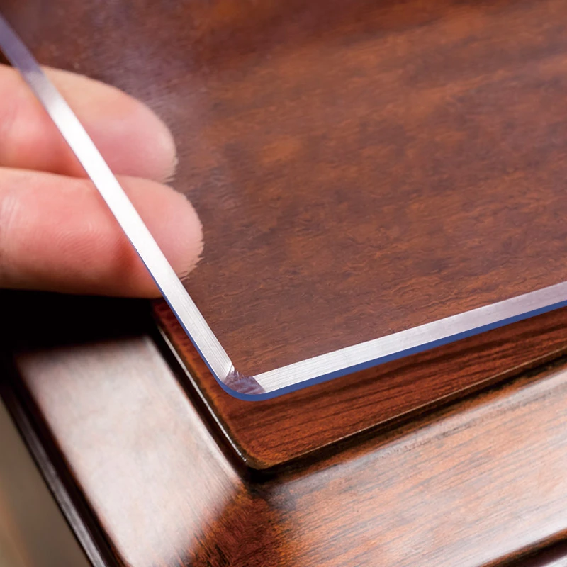 2.0母婴透明餐桌垫pvc软玻璃桌布防水防油防烫免洗长方形加厚家用