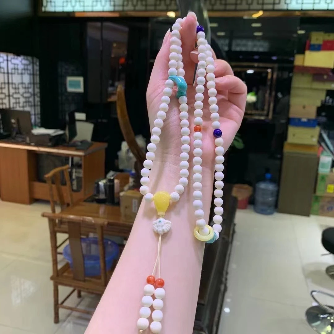 非金属项链 纯白108毛衣链