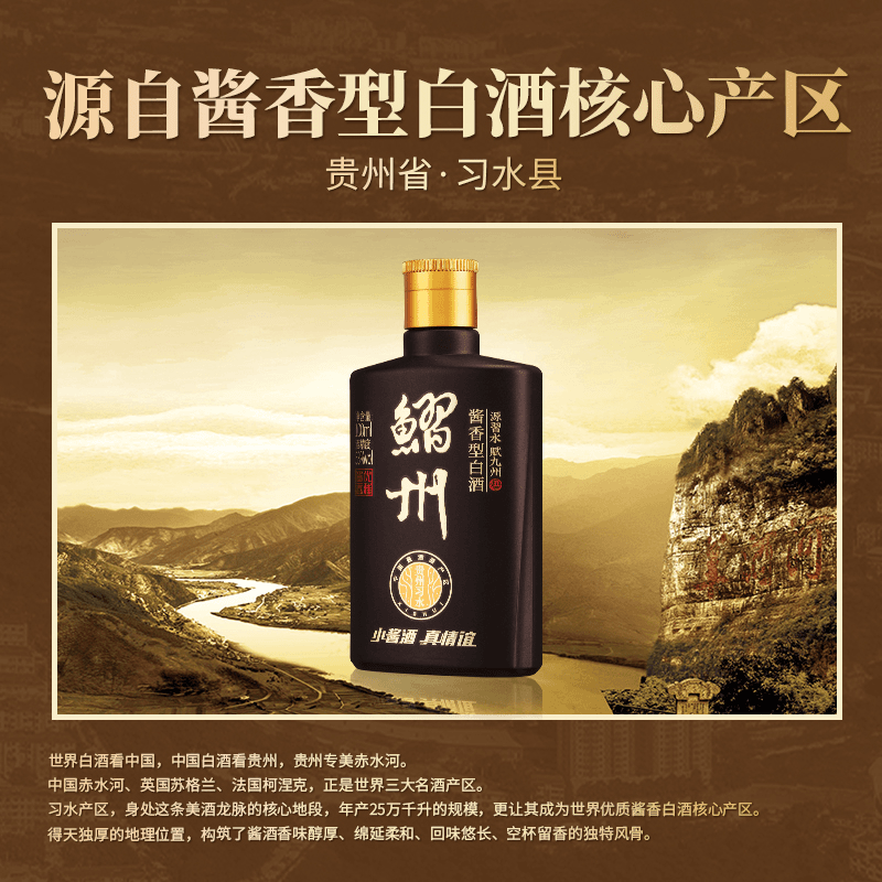 鰼州小酱酒真情意 单瓶装53度100ml