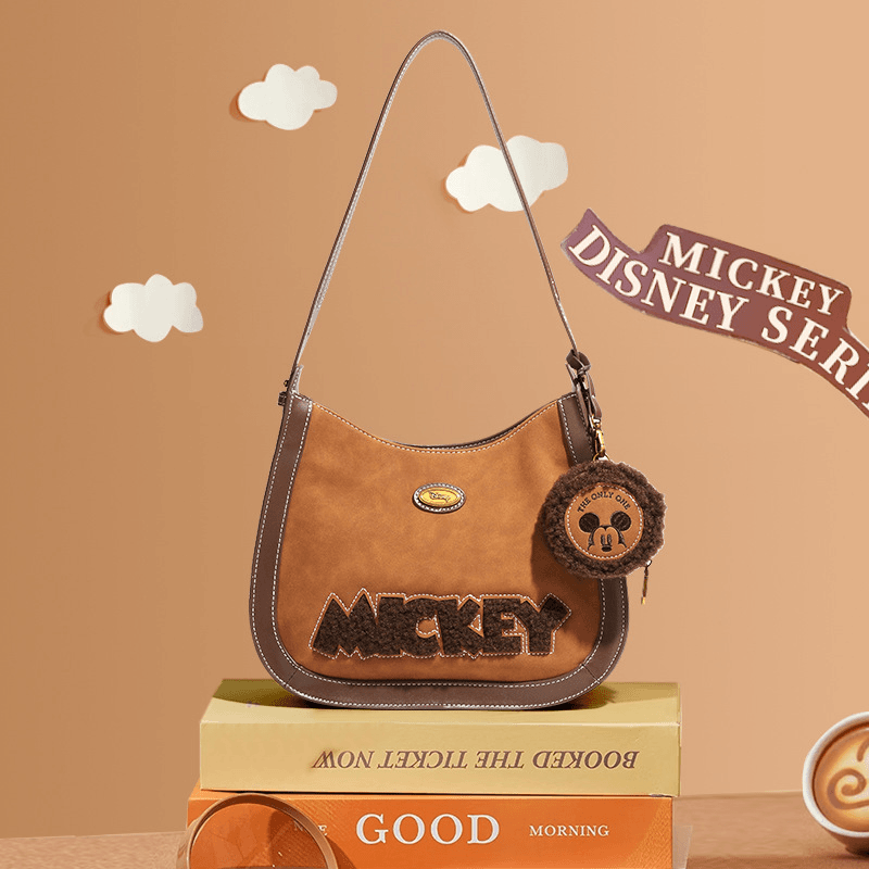 Disney/迪士尼米奇美拉德色系气质女士高级感单肩包轻奢时尚秋冬