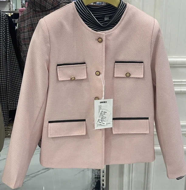 女款小香风外套气质修身百搭