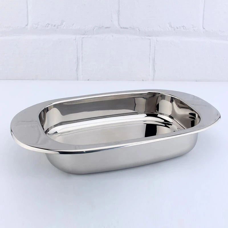 18-10不锈钢 三层钢蒸鱼盘 烧烤盘烤鱼盘