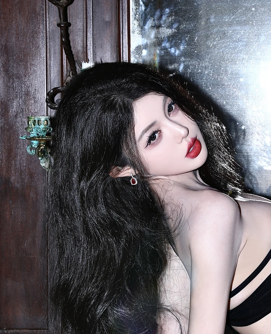 铜合金合成锆石耳饰 【玫红极黎】法式既视设计款高级感绝美耳环