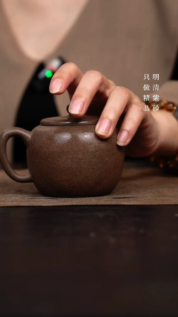 【闪购商品】紫砂茶壶老清灰砂巨轮珠