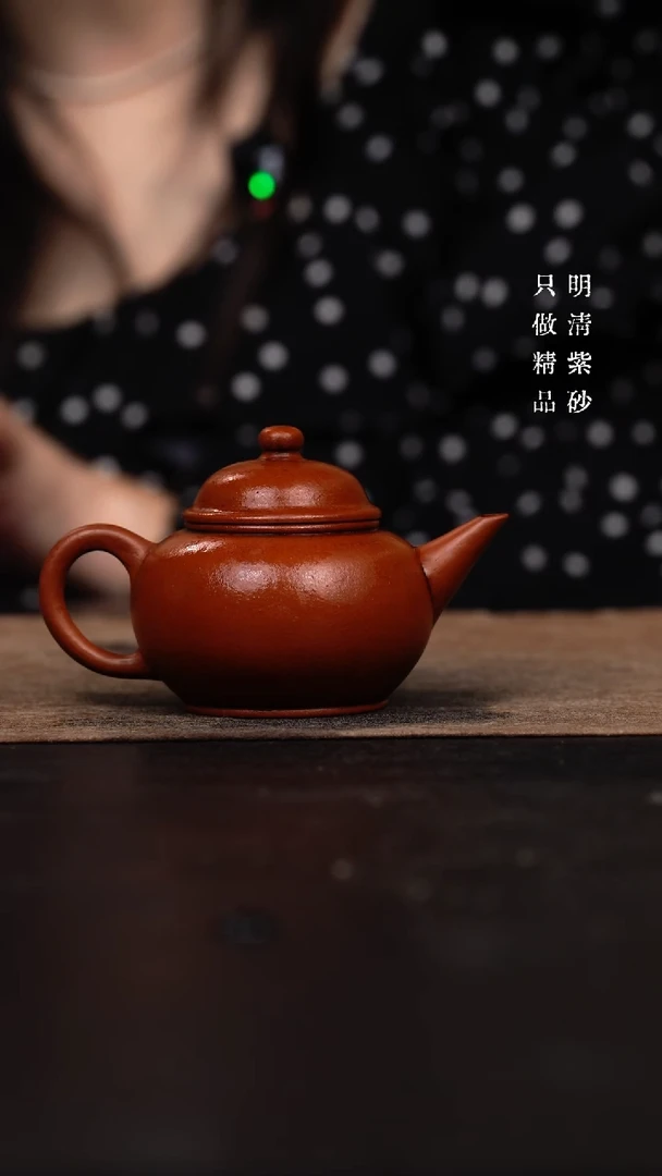 【闪购商品】紫砂茶壶朱泥红泥共生水平