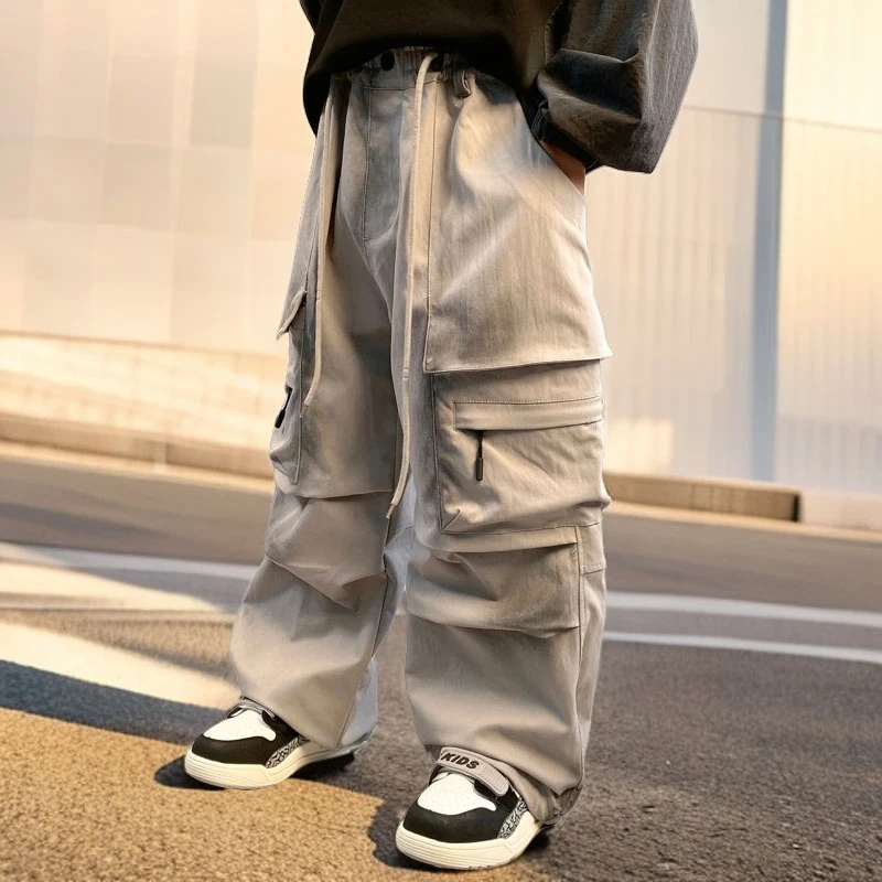 【嘟妈童装】男童春秋休闲裤中大童伞兵裤儿童秋季长裤7517