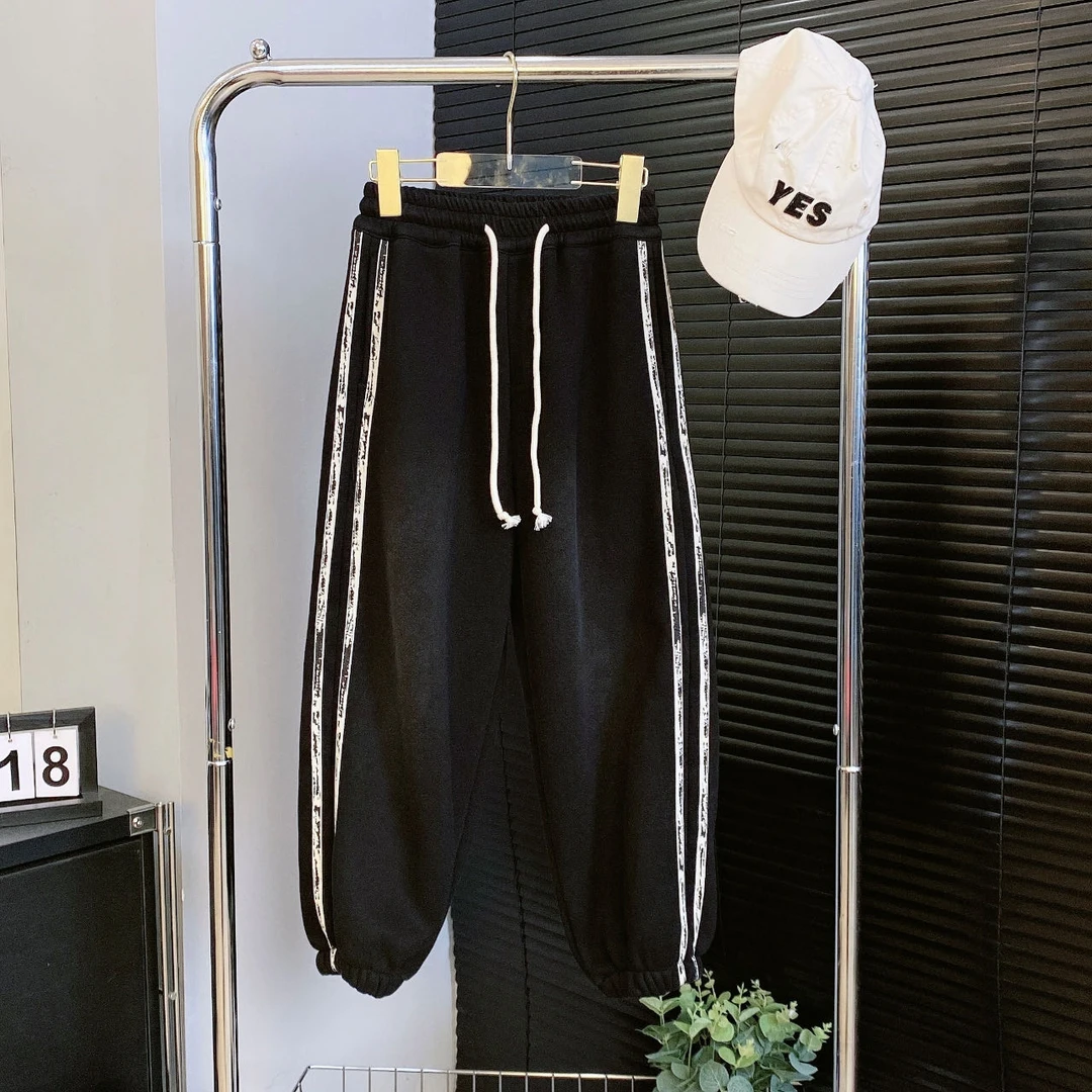 【嘟妈童装】男童冬季加绒休闲裤儿童加厚保暖裤子5809