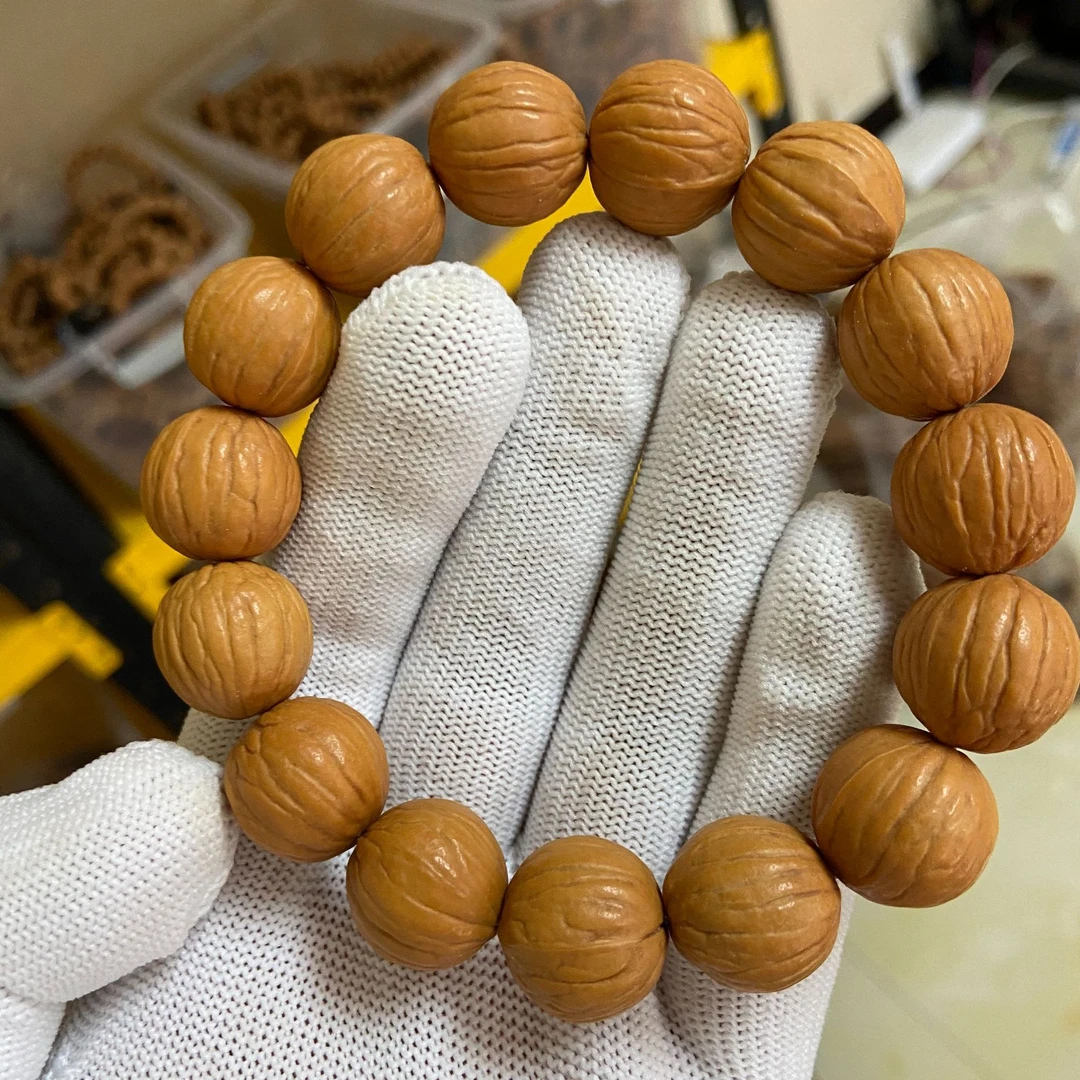 【乐享阁严选】原皮原色无修猴头光头强手串16左右mm