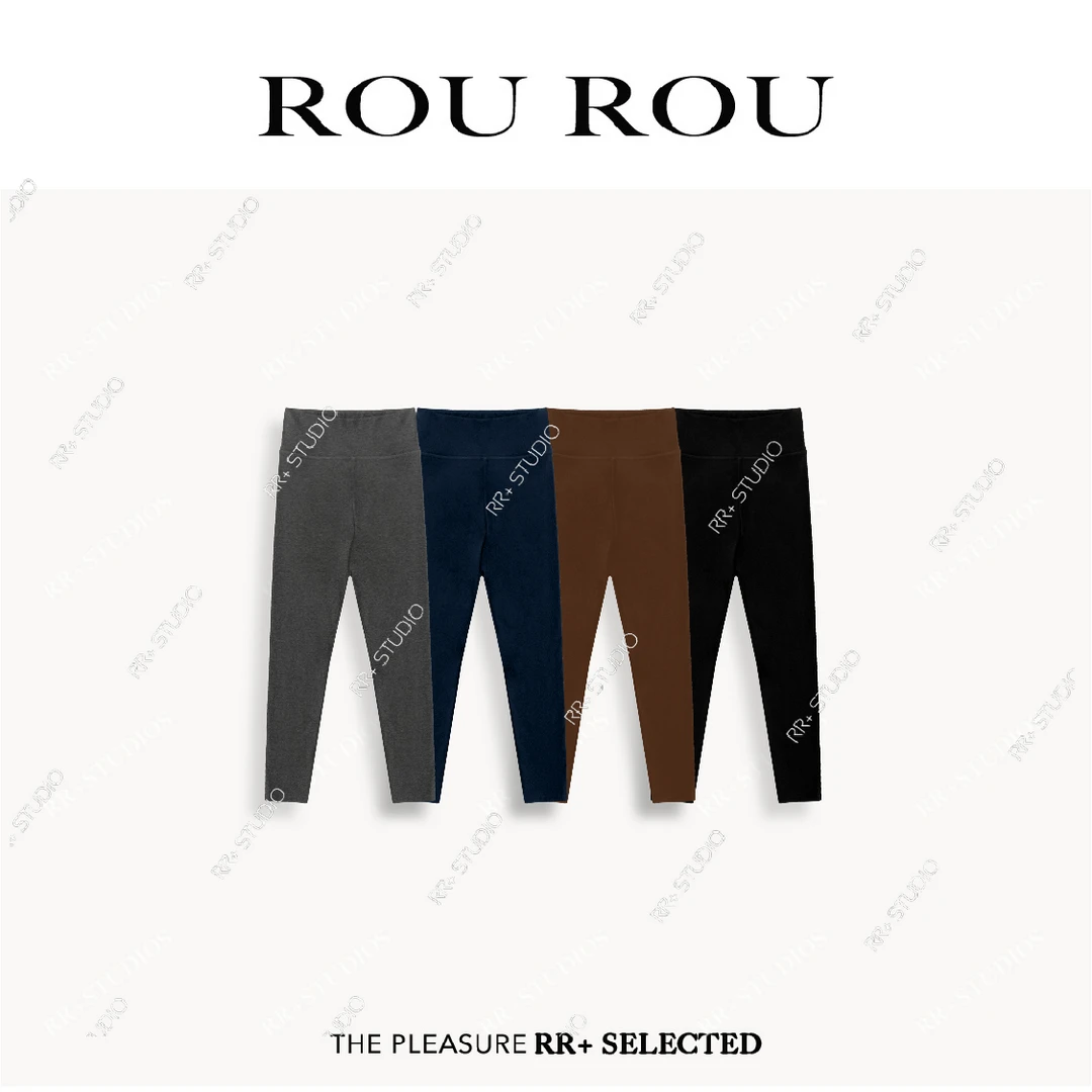 12661秋冬季打底裤简约纯色弹力保暖紧身裤