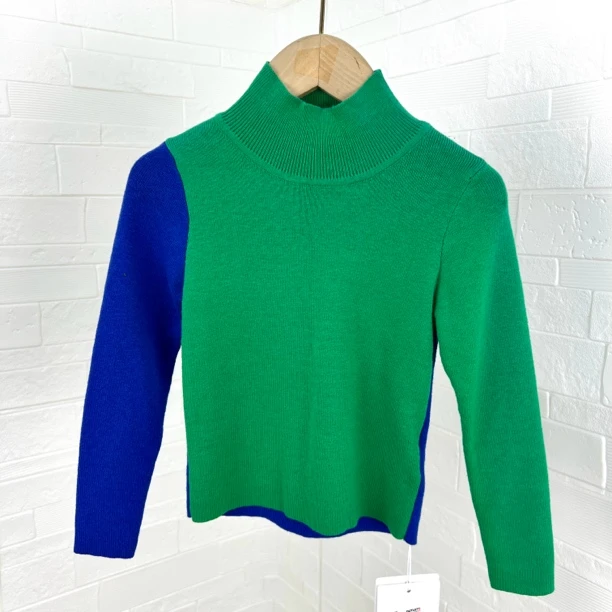 链接E3023绿色针织衫