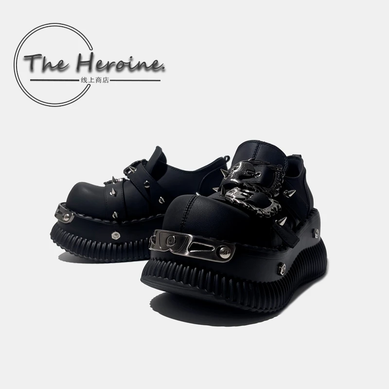 The Heroine 千禧辣妹松糕厚底鞋女y2k亚文化铁头矮子乐休闲单鞋