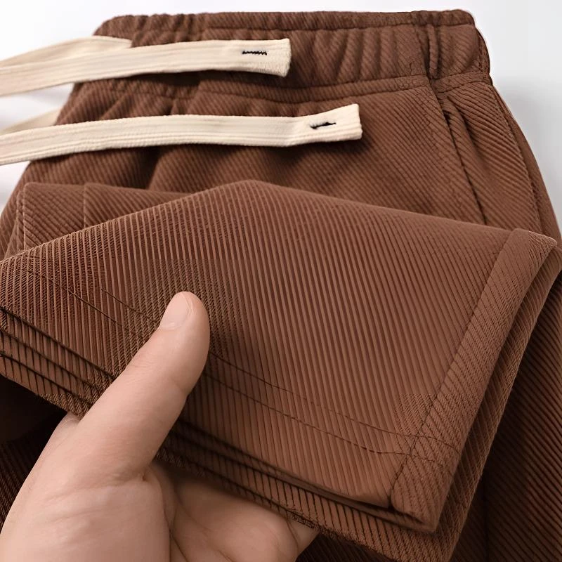 300g棕色系重磅直筒休闲卫裤松紧腰纯色宽松运动长裤垂感百搭男女