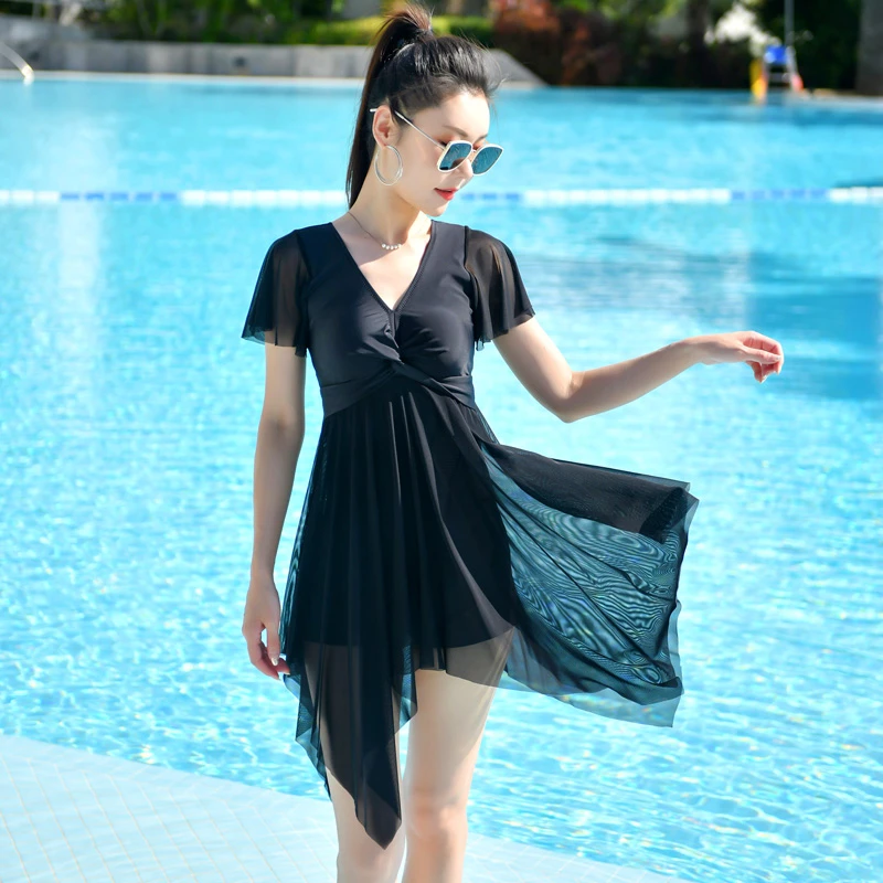 泳衣女款性感遮肚显瘦保守大码胖mm遮肉泡温泉2025年新连体泳装