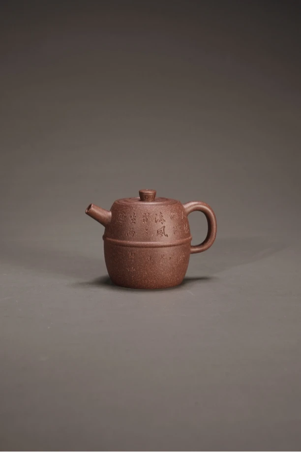 （福利价）摹古•高井栏壶，原矿紫泥，精工半手，容量160cc