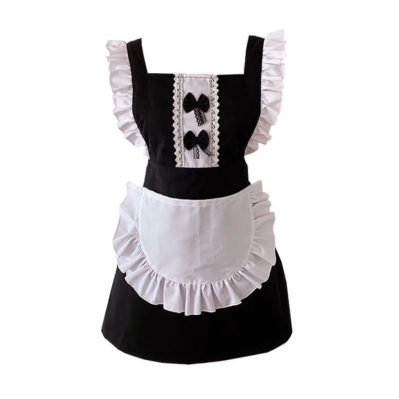 可爱半防水防油厨房公主围裙日系可爱网红女仆美甲美睫工作服