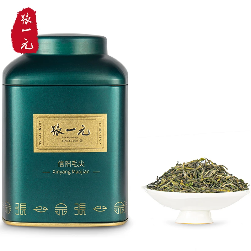 张一元茶叶信阳毛尖2025年新绿茶春茶经典系列罐装40g（10包）