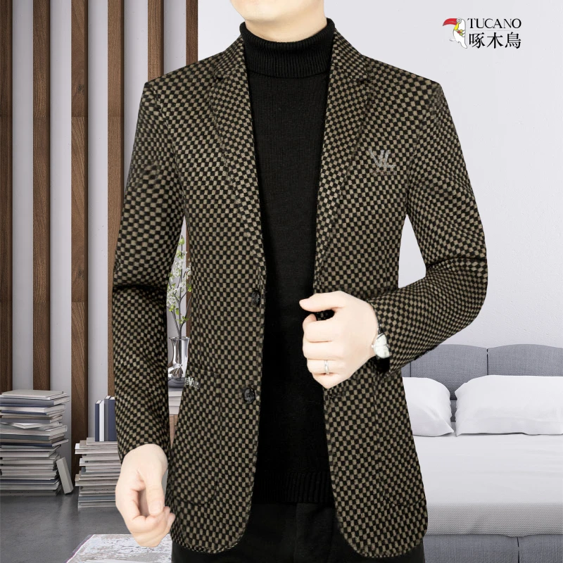 TUCANO/啄木鳥正品男装休闲西装外套男薄款修身高档西服春秋季