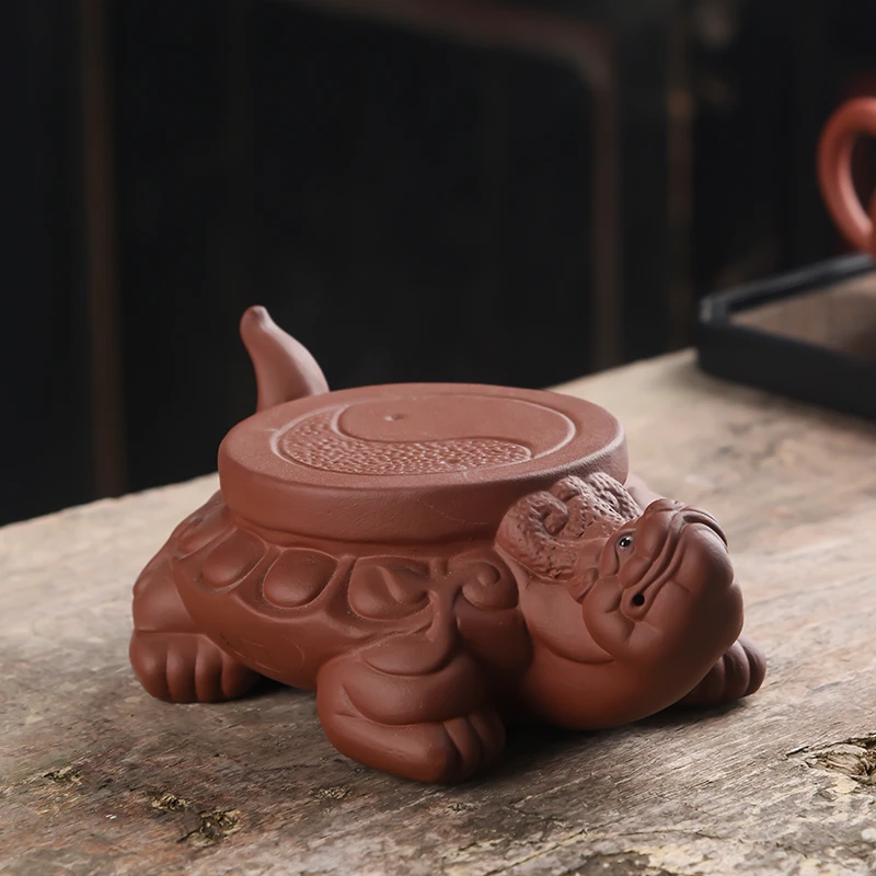 紫砂壶承茶台茶壶托茶壶垫寿龟茶承茶道茶托盘功夫茶具配件垫底座