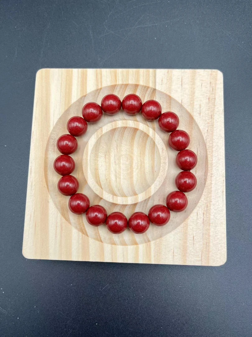 含辰砂工艺品紫金砂手串 湘西茶田高含量6mm-8mm紫金砂手串