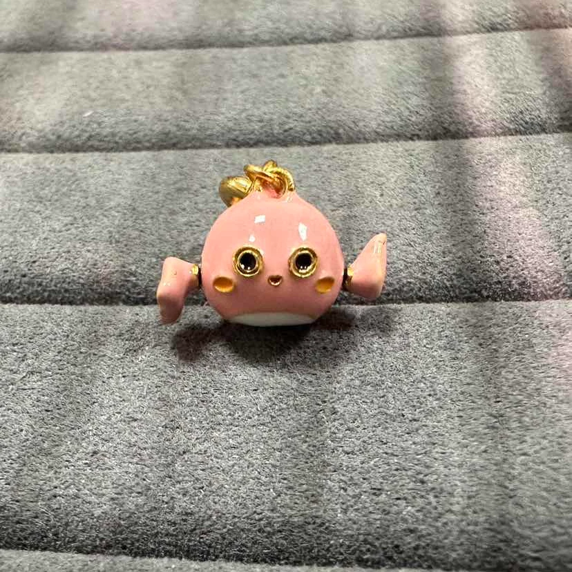 吊坠925银 “小海豚”吊坠万能扣S925银