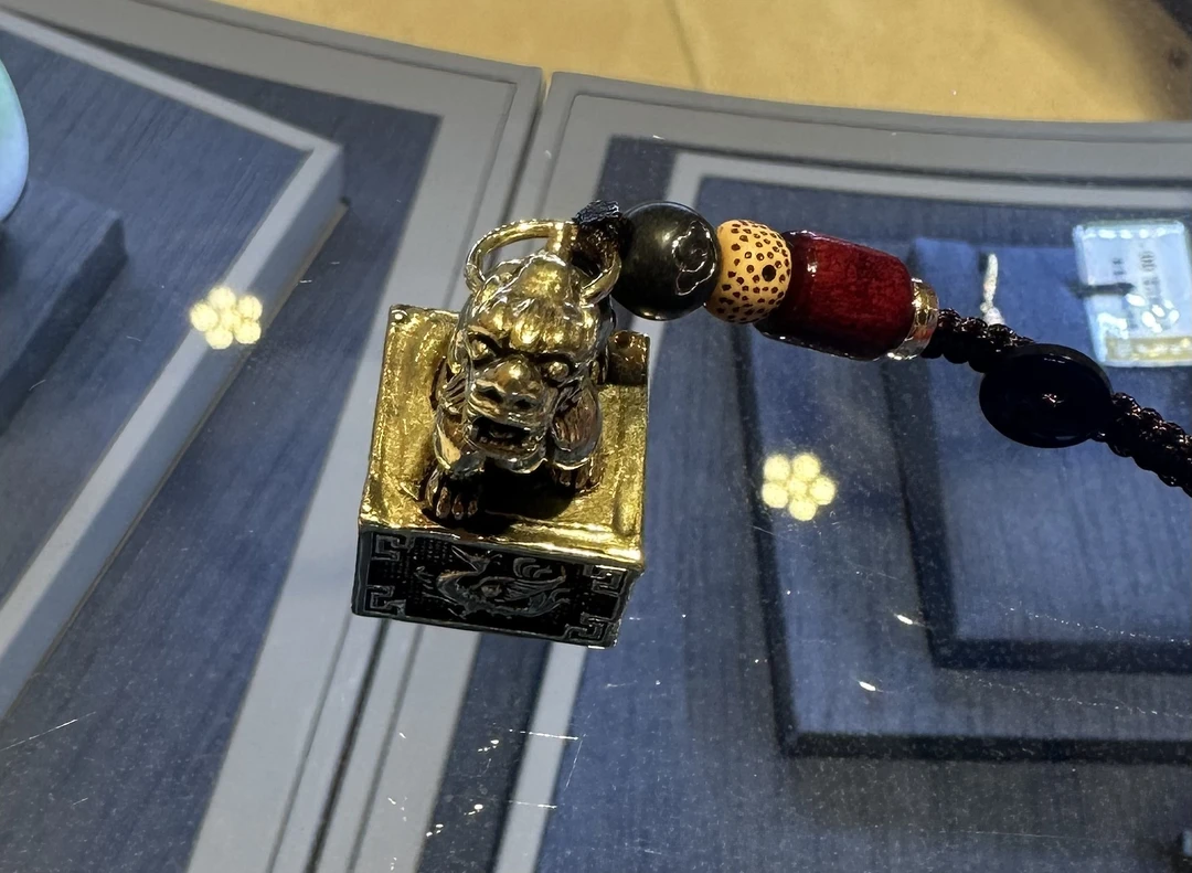 铜吊坠 纯铜麒麟车挂