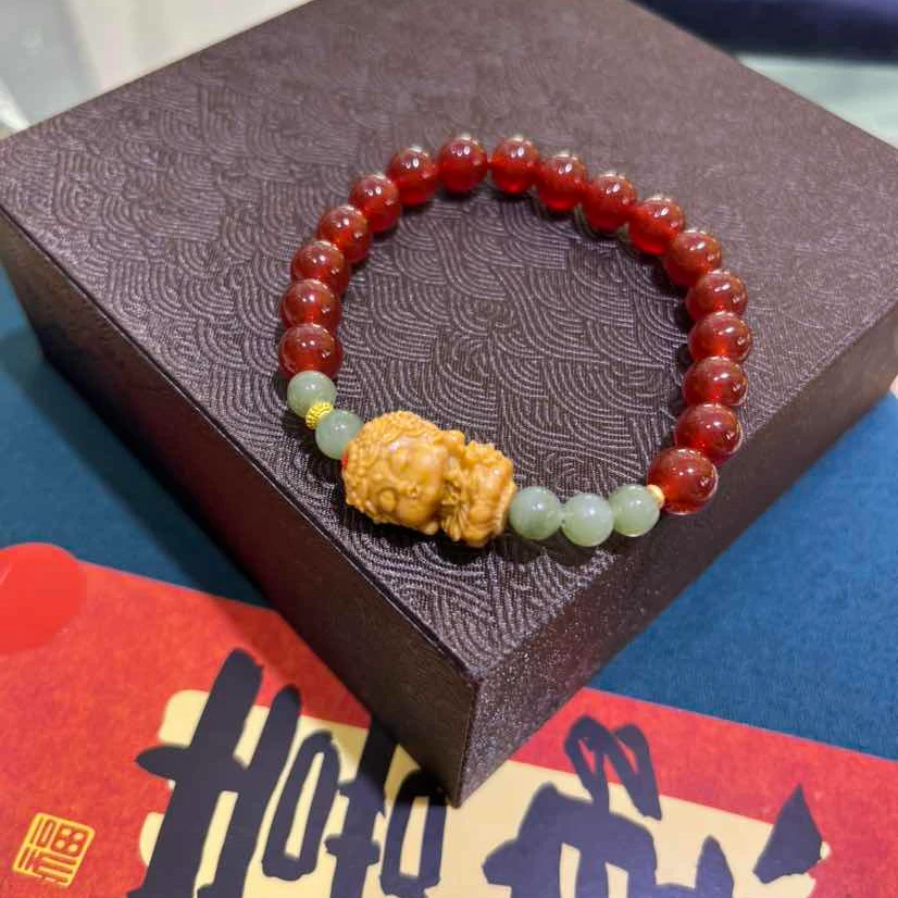 “晓梦”红玛瑙手串/度母