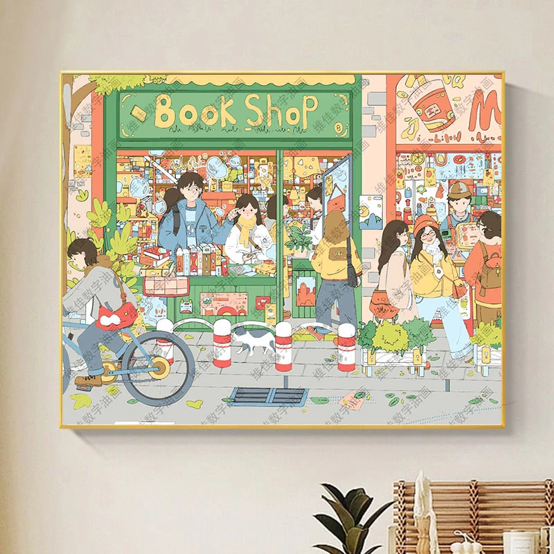 【合集1】一些合集diy数字油画新款画布丙烯填色油彩画